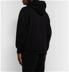 WTAPS - Logo-Appliquéd Cotton-Blend Jersey Hoodie - Black