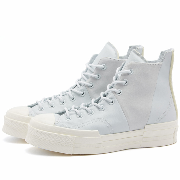 Photo: Converse Men's Chuck 70 Plus Mixed Material Sneakers in Egret/Moonbathe