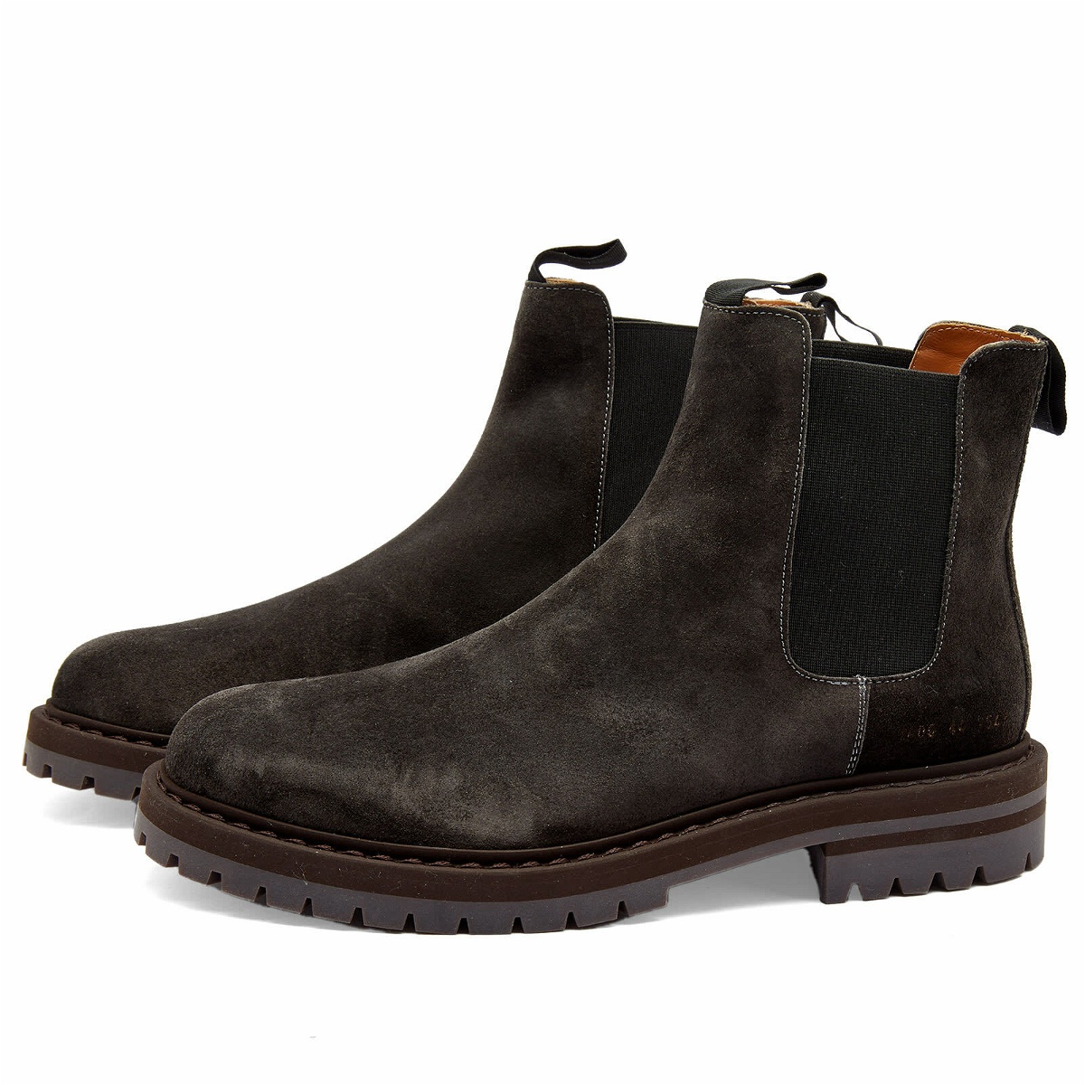 Photo: Common Projects Men's Suede Chelsea Boot in Black