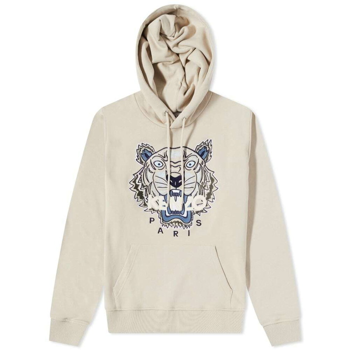 Photo: Kenzo Men's Classic Tiger Popover Hoody in Sand