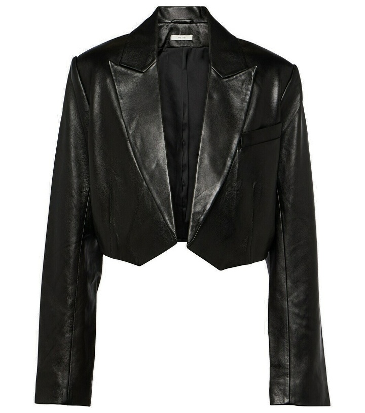 Photo: The Sei Cropped leather blazer