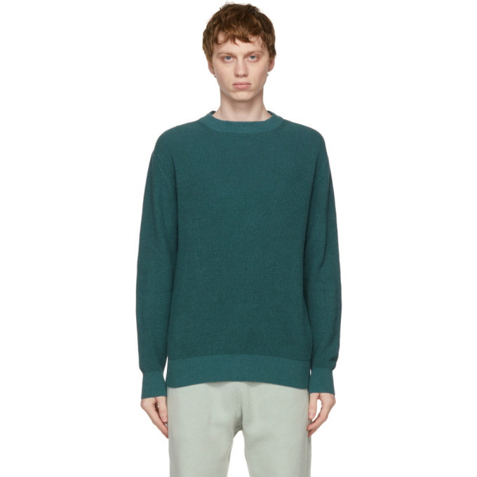 Photo: Loro Piana Blue Flax and Silk Prescott Roundneck Sweater