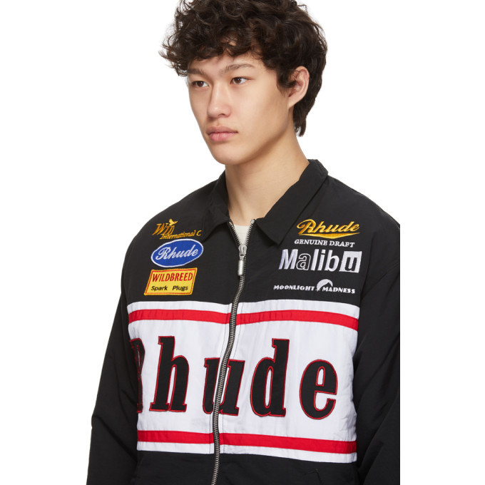 Rhude Racing Jacket Rhude Black Rhacing Jacket Rhude