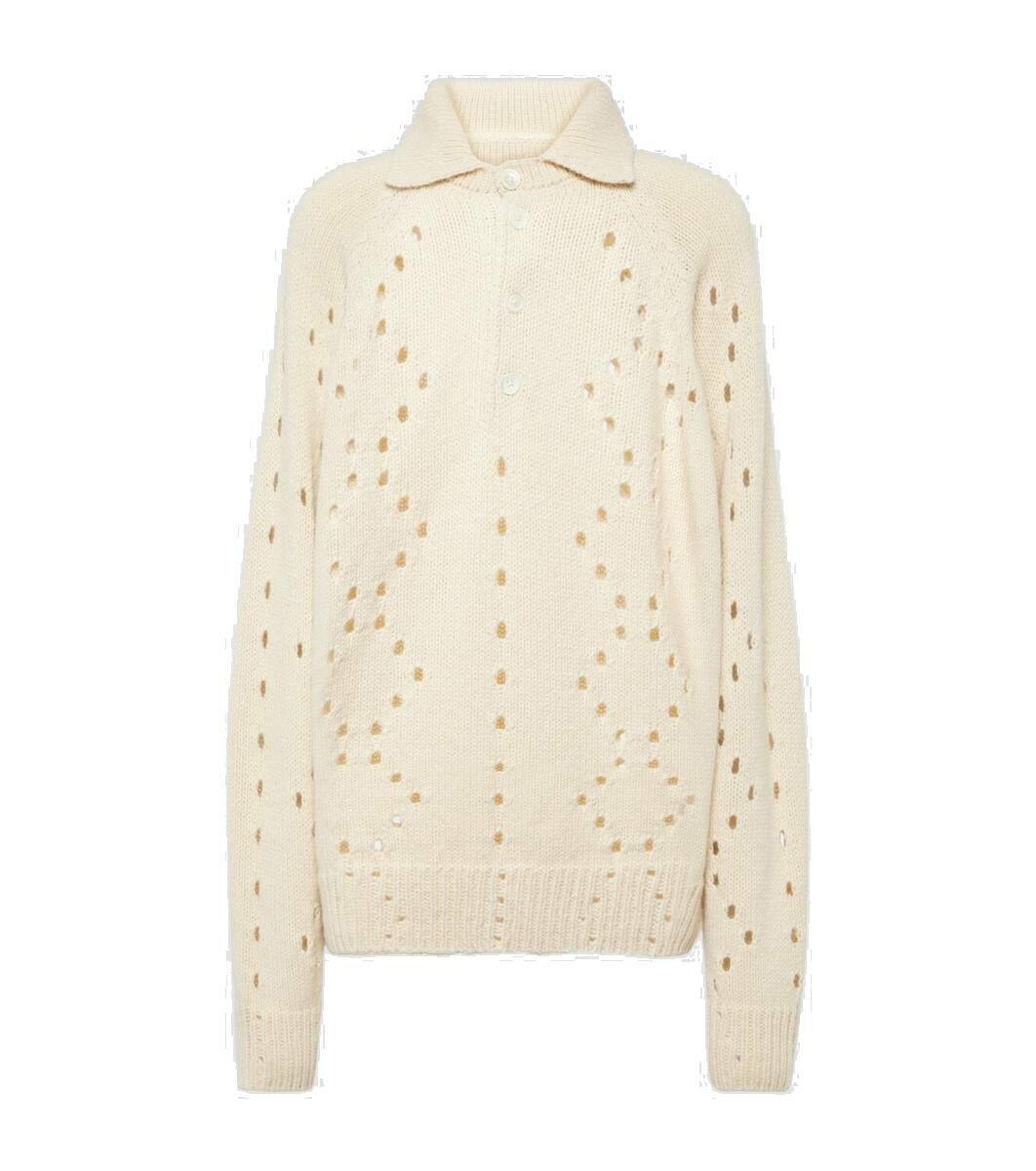 Photo: Givenchy Oversized pointelle wool sweater
