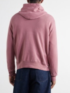 Remi Relief - Cotton-Fleece Hoodie - Red