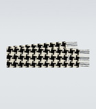 Acne Studios Houndstooth wool-blend scarf