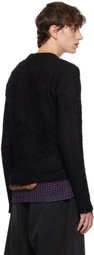 kolor Black Paneled Sweater