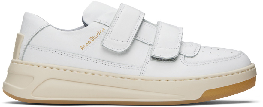 Acne Studios White Velcro Strap Sneakers Acne Studios