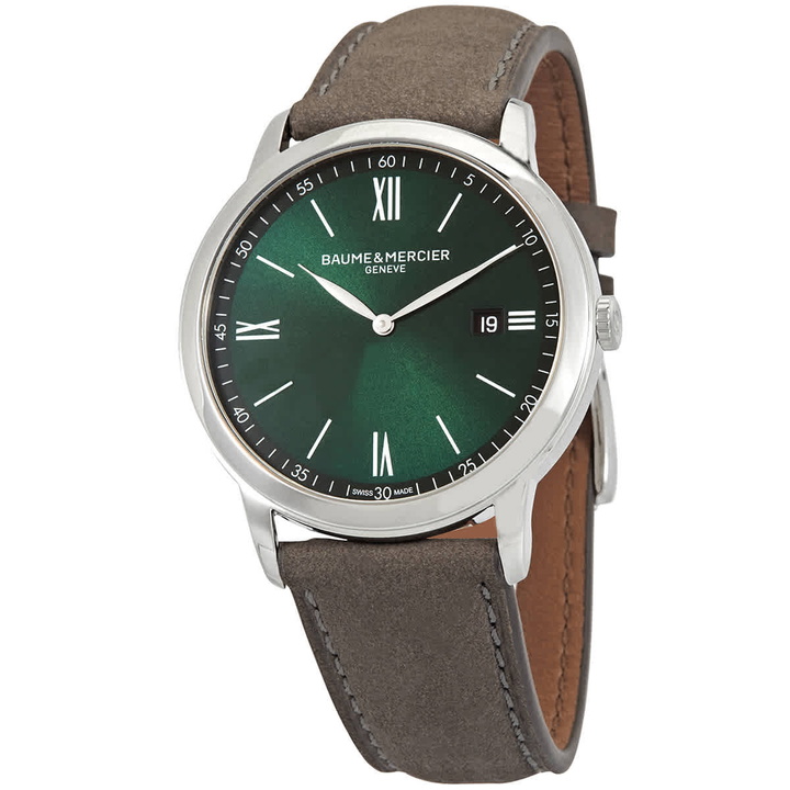 Photo: Baume et Mercier Classima Quartz Green Dial Mens Watch M0A10607