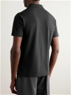 Incotex - Slim-Fit IceCotton-Jersey Polo Shirt - Black