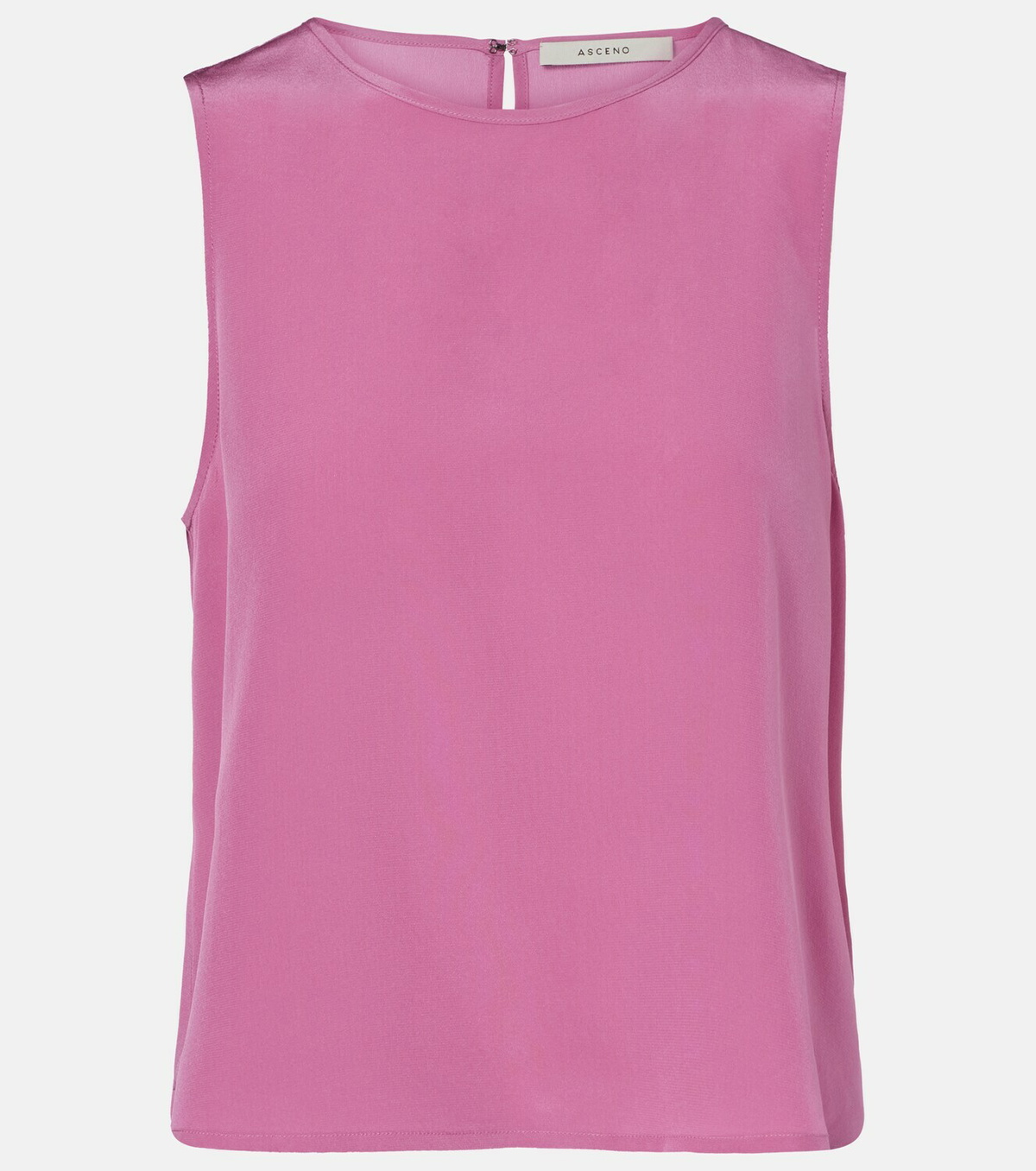 Asceno Sofia silk crêpe tank top