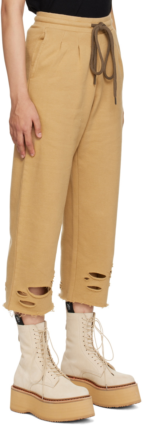 R13 Khaki Pleated Lounge Pants