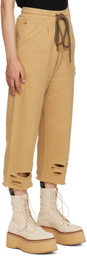 R13 Khaki Pleated Lounge Pants