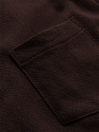 Sunspel - Riviera Slim-Fit Cotton-Mesh Polo Shirt - Brown