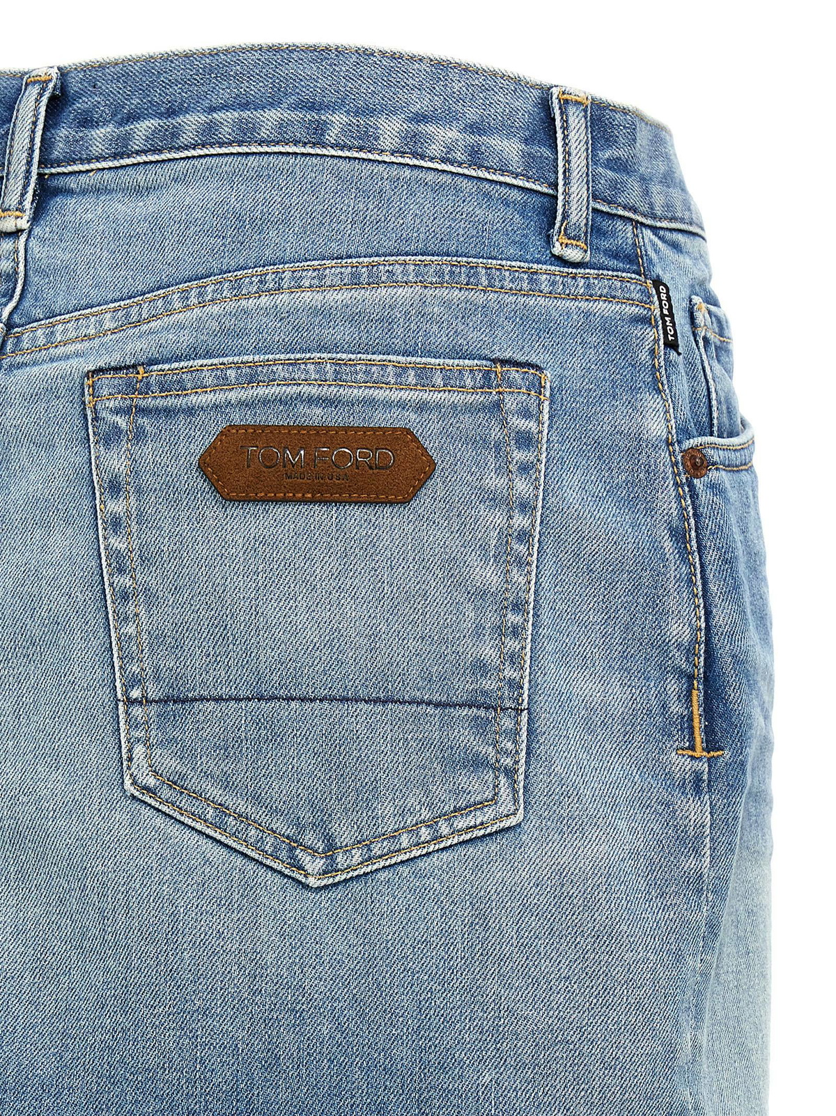 Tom Ford summer Stone Washed Denim Mini Skirt TOM FORD