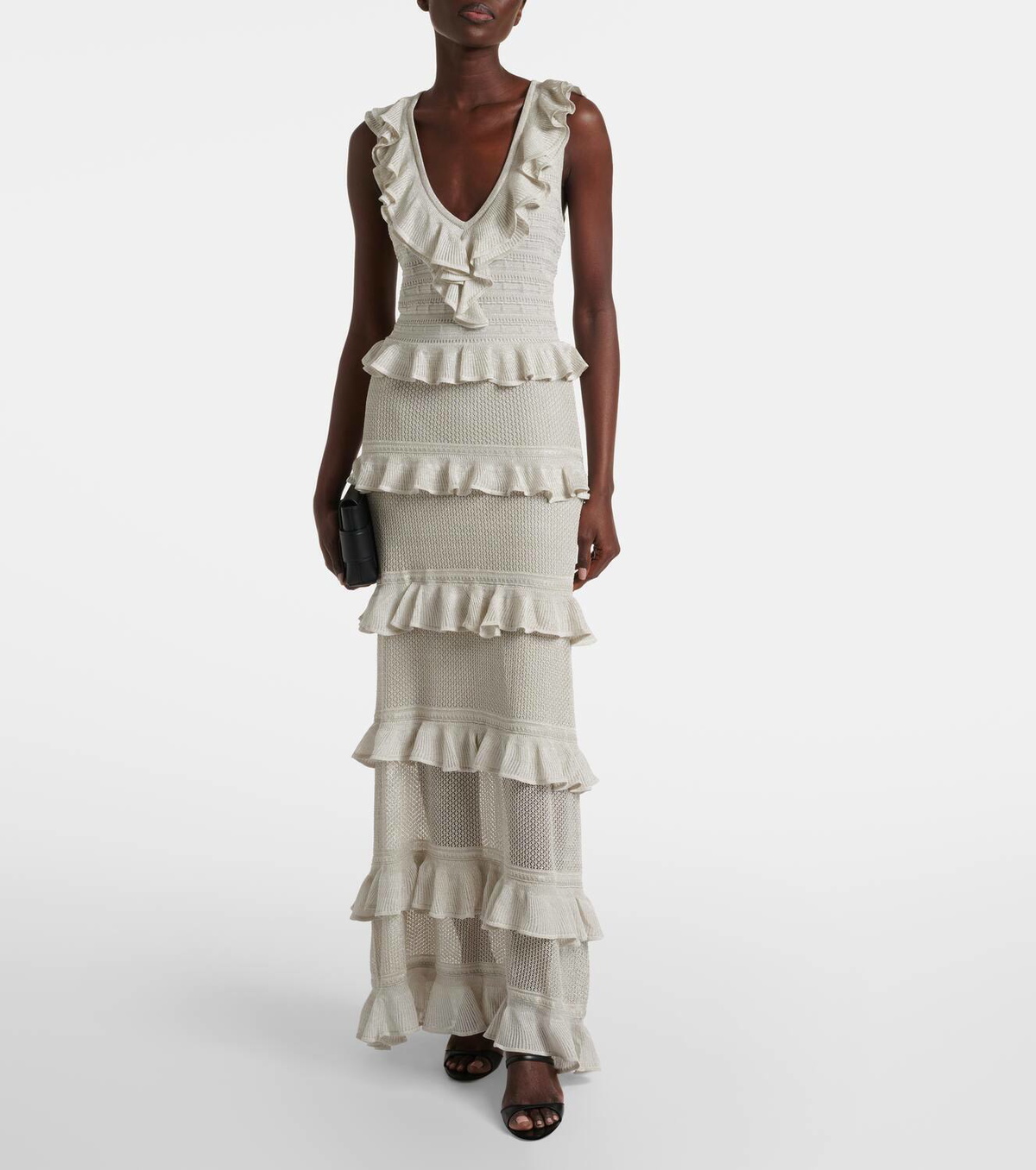 【Zimmermann】Crush Frilled knitted maxi dress Zimmermann Crush Frilled knitted maxi dress Zimmermann