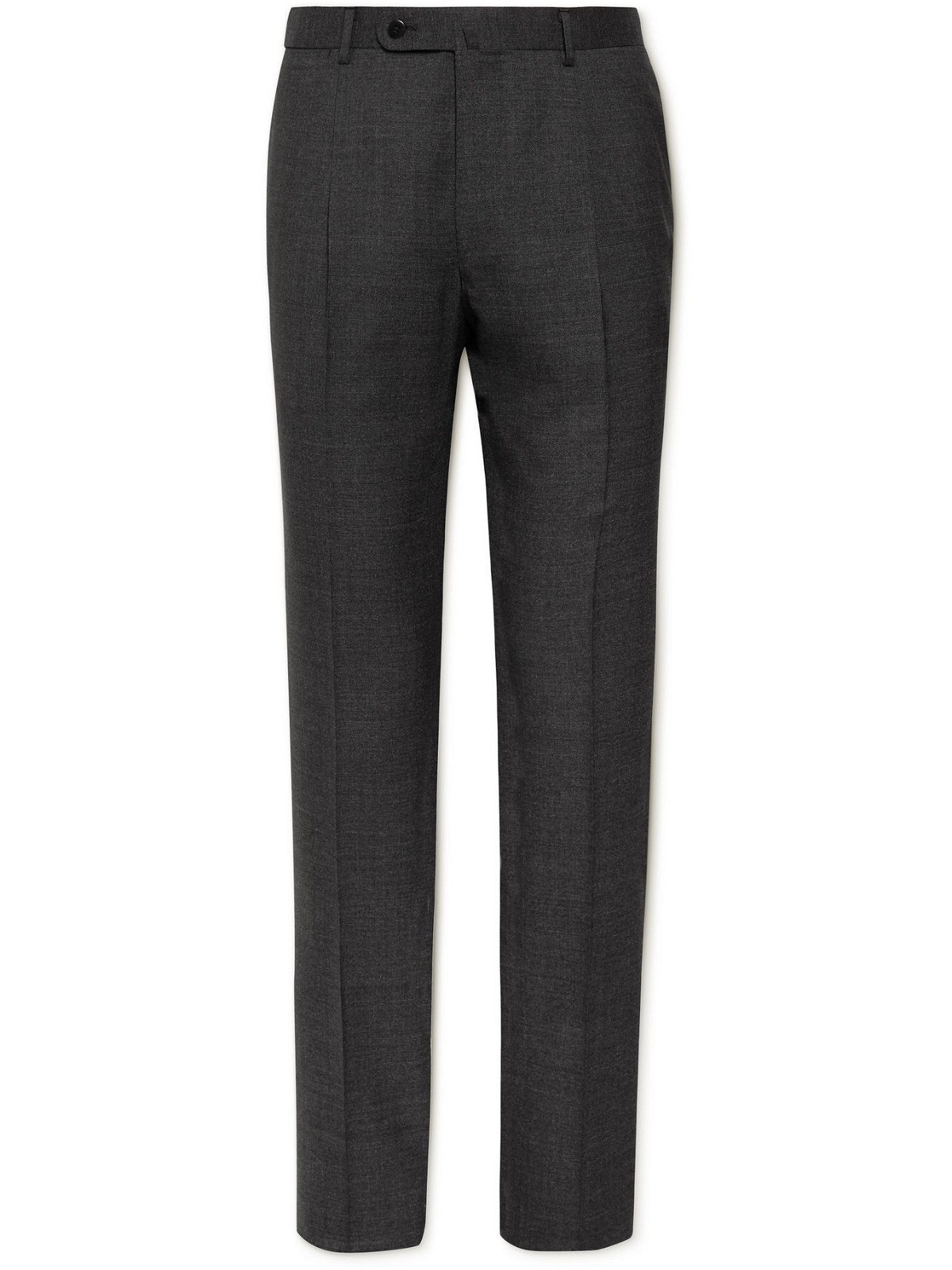 Photo: BEAMS F - Slim-Fit Pleated Wool Suit Trousers - Gray