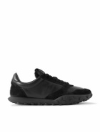 Jil Sander - Suede-Trimmed Leather Sneakers - Black
