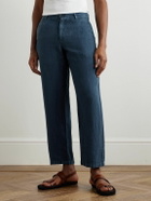 Portuguese Flannel - Straight-Leg Linen Trousers - Blue