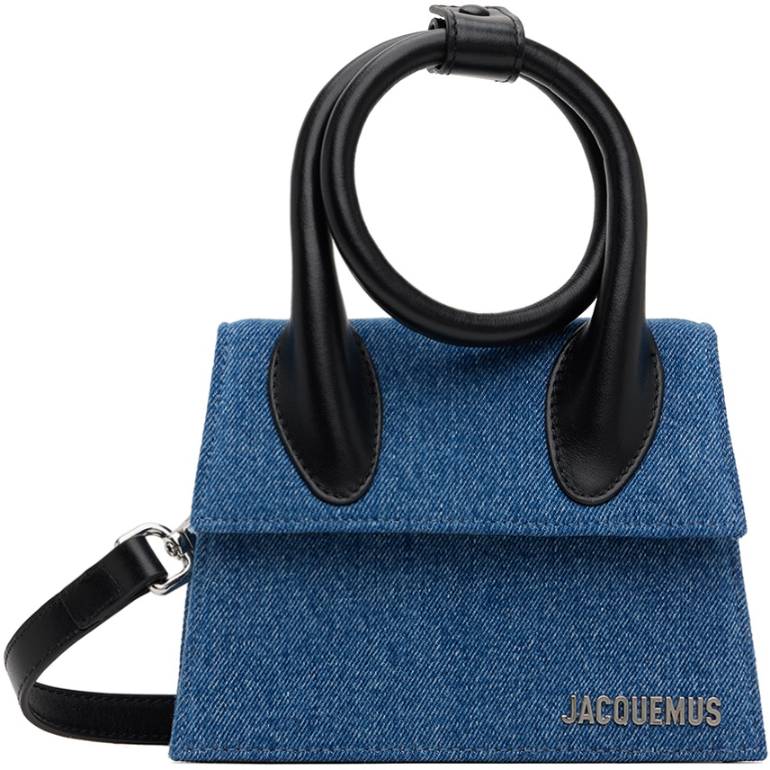 JACQUEMUS Blue 'Le Chiquito Nœud' Denim Bag Jacquemus