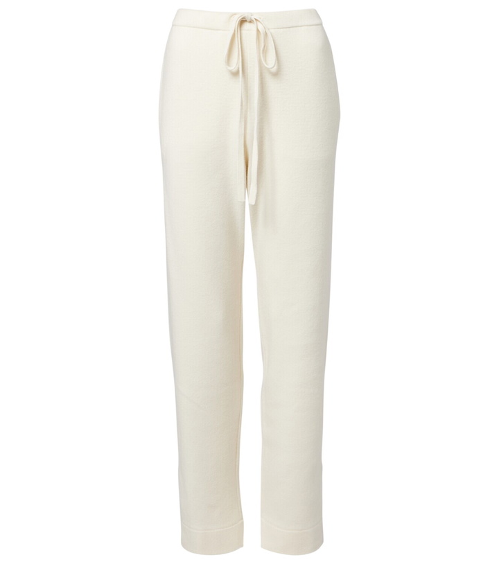 Photo: God's True Cashmere Embellished cashmere wide-leg pants