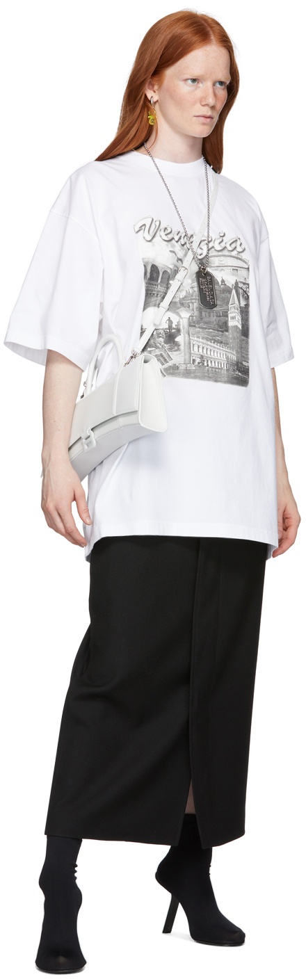 Balenciaga White 'Venezia' Boxy T-Shirt Balenciaga
