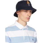 Polo Ralph Lauren Navy Chino Bear Bucket Hat