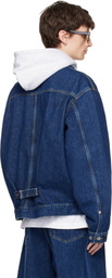 Carhartt Work In Progress Blue Belmar Denim Jacket