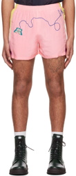 Sky High Farms Pink Cupro Shorts