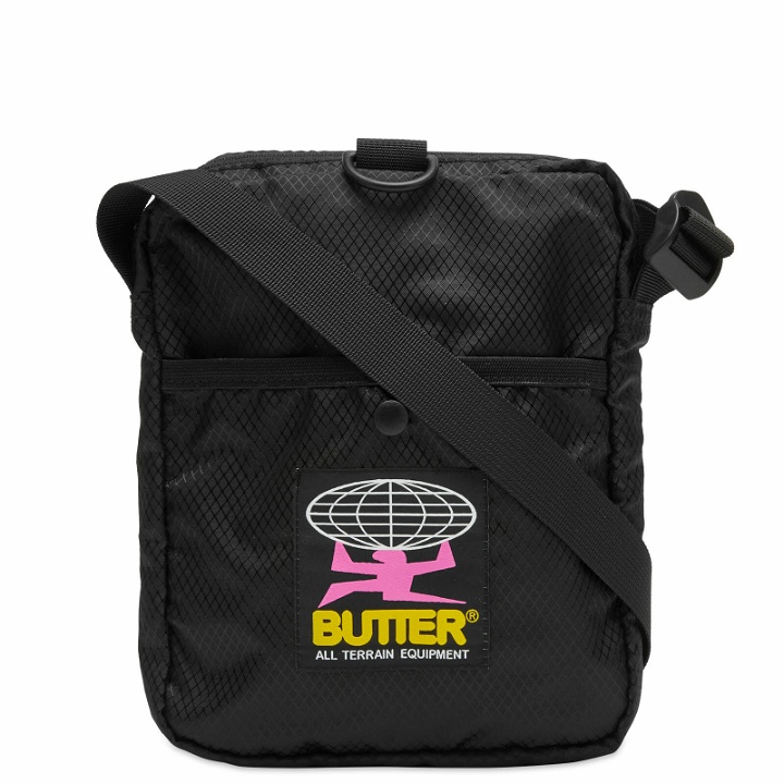 Photo: Butter Goods Men's Terrain Riptstop Side Bag in Black 
