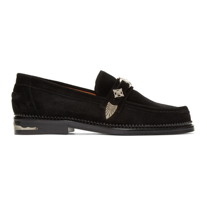 Toga Virilis Black Suede Loafers Toga Virilis