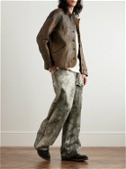 Visvim - Eton Crinkled-Leather Jacket - Brown