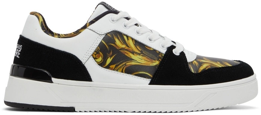 Versace Jeans Couture Black & White Garland Starlight Sneakers Versace