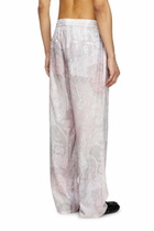 Diesel Track pants with medieval print - Pants - Unisex - Pink