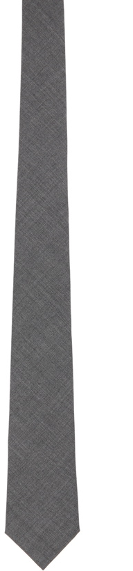 Photo: Brunello Cucinelli Grey Wool Tie