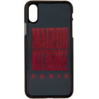 Maison Kitsune Black Holo Wavy MK iPhone X Case