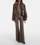 Joseph Reversible shearling and leather jacket