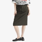 Martine Rose Women's Midi Skirt in Green