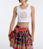 Dolce&Gabbana Caretto cotton-blend crop top