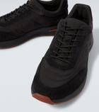 Loro Piana Week End Walk suede-trimmed sneakers