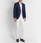 Hugo Boss - Raye Slim-Fit Unstructured Wool, Linen and Silk-Blend Blazer - Blue