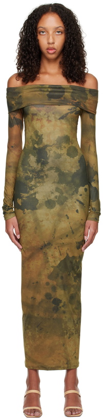 Photo: BINYA SSENSE Exclusive Brown Fuego Maxi Dress
