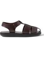 The Row - Leather Sandals - Brown