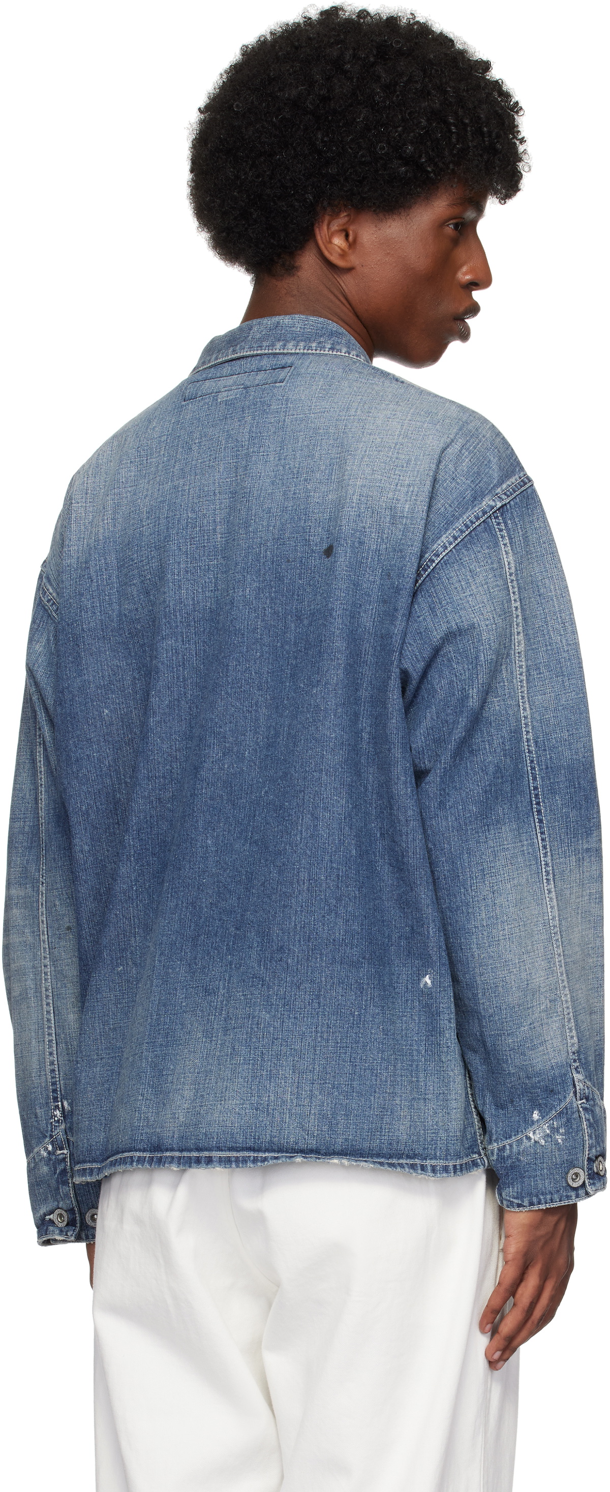 Neighborhood Indigo Washed Coverall Denim Jacket Neighborhood
