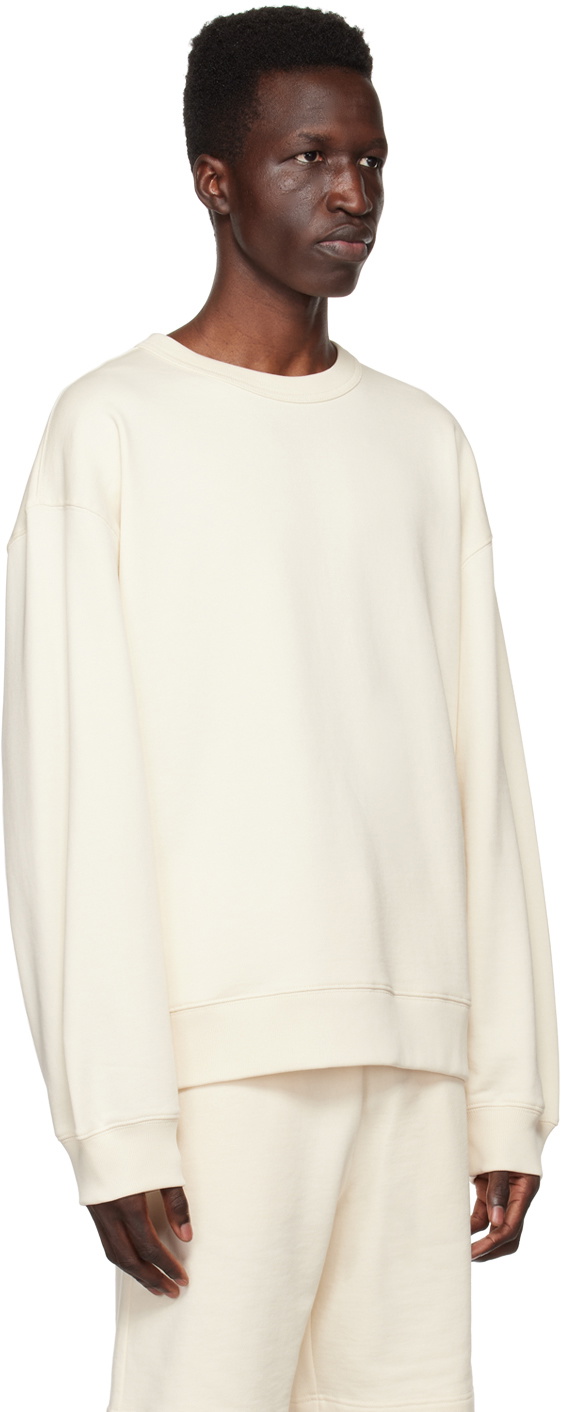 Dries Van Noten Off-White Crewneck Sweatshirt Dries Van Noten