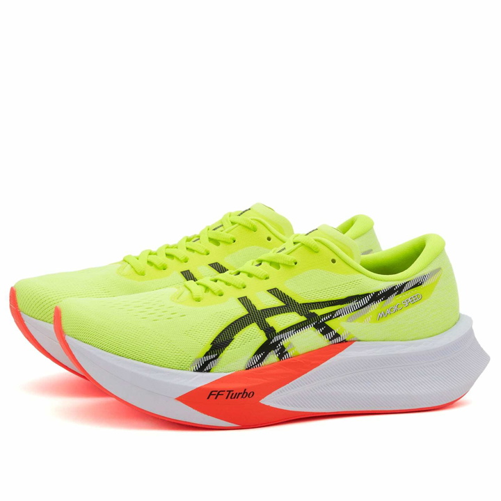 Photo: Asics Magic Speed 4 Sneakers in Safety Yellow/Black
