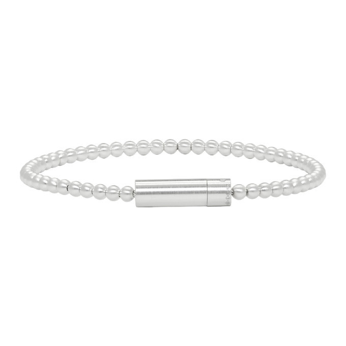 Photo: Le Gramme Silver Brushed Le 11 Grammes Beads Bracelet