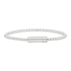 Le Gramme Silver Brushed Le 11 Grammes Beads Bracelet