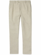 Frescobol Carioca - Affonso Tapered Linen Suit Trousers - Neutrals