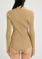 A.W.A.K.E Mode Ribbed Knitted Bodysuit Ecru